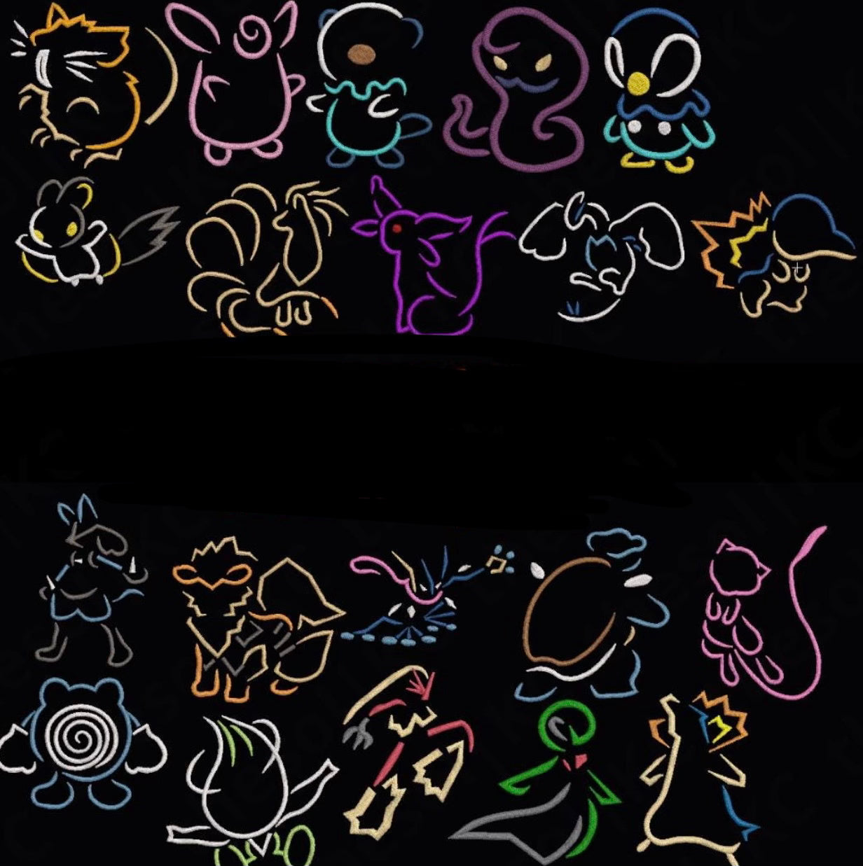 Pokemon Outline Sweatshirt