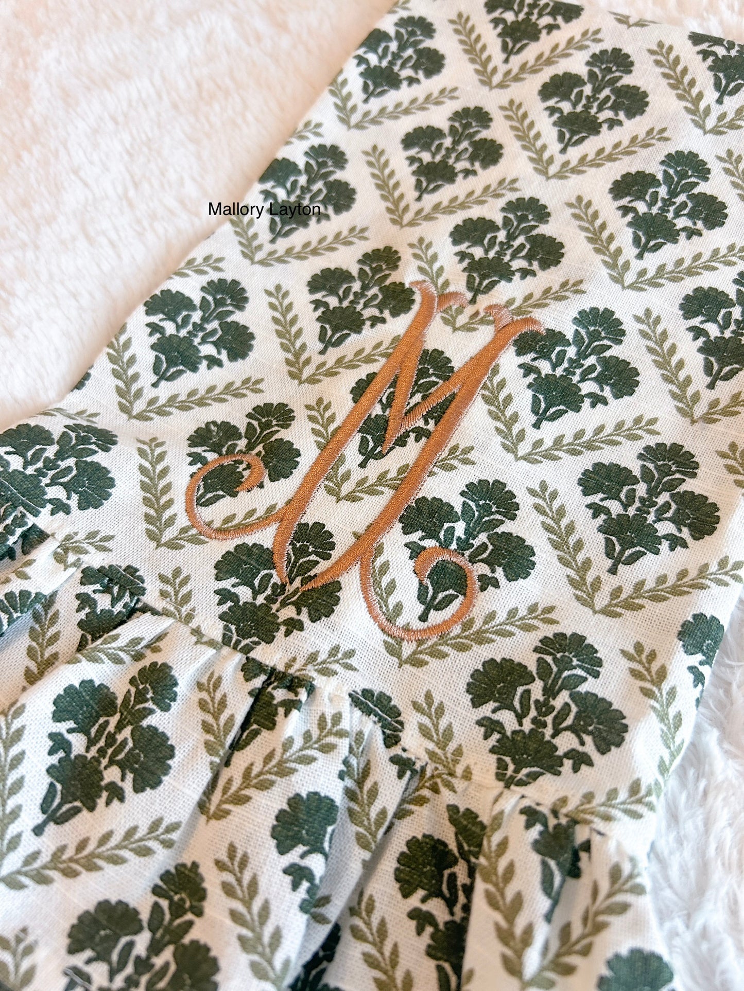 Green Pattern Kitchen Towels